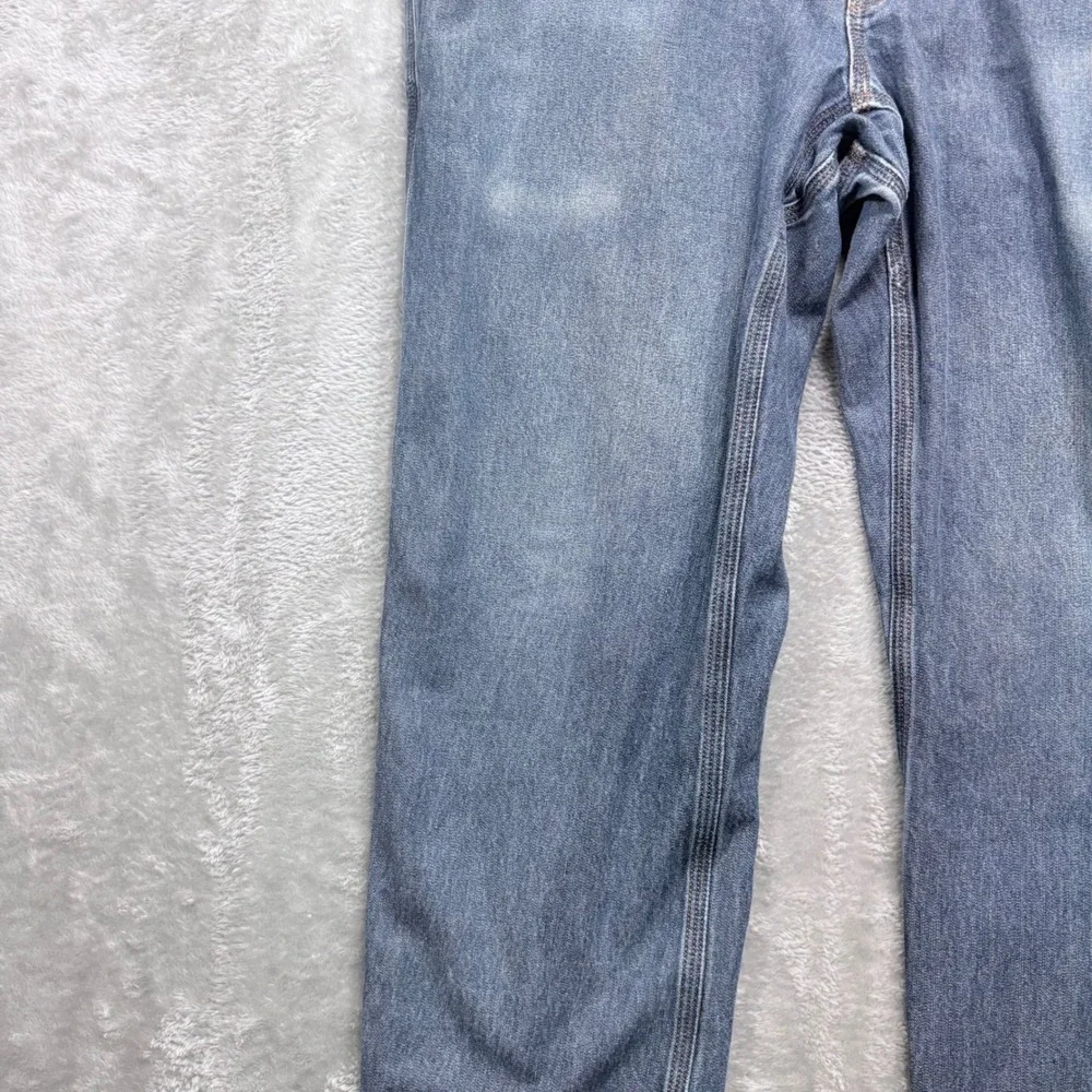Duluth Trading Co Jeans Men 34x30 Blue Relaxed Straight Leg 100% Cotton Workwear